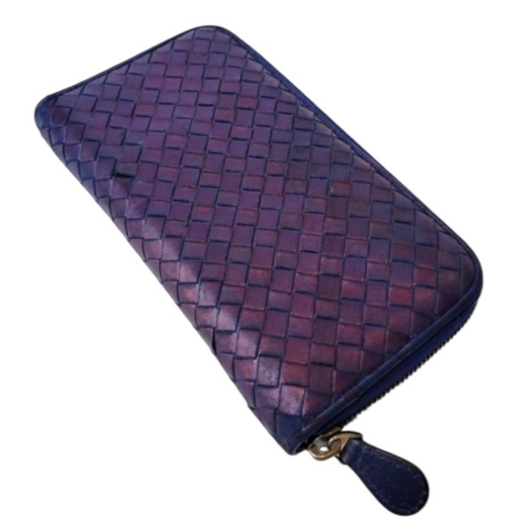 Bottega Venetta Intercciato Continental Wallet